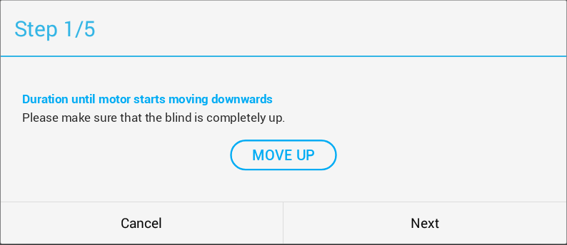 Tlačítko posun nahoru