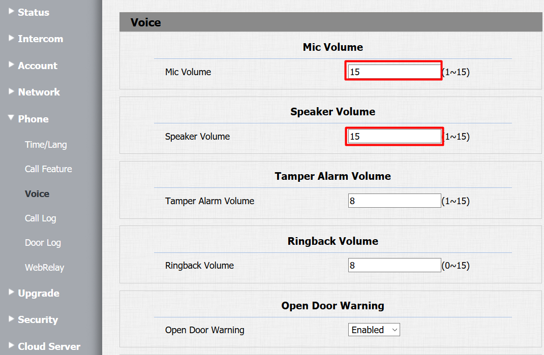 Telefon hangbeállítások