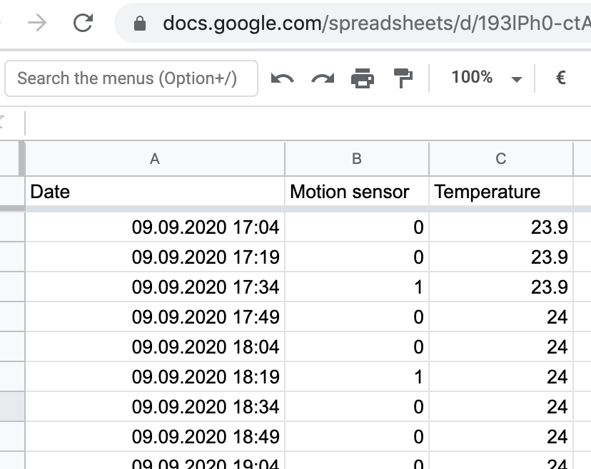 Google Sheets einrichten