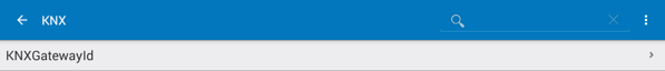 Výber ID brány KNX