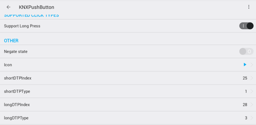 Mapovanie tlačidla KNX TapHome