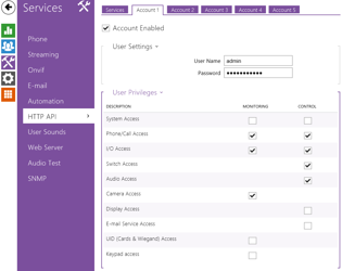 Nastavenie HTTP používateľa pre 2N