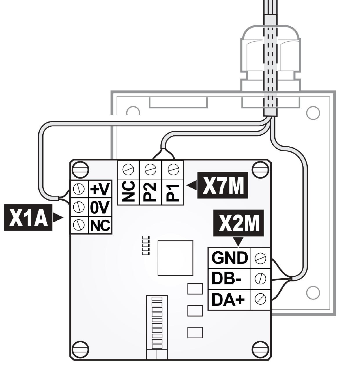 Zapojenie Daikin EKMBPP1 v inštalačnej krabici