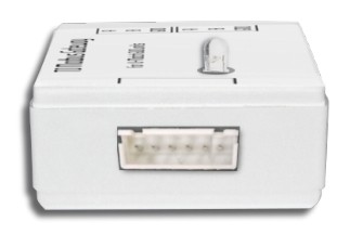 Modul Gree Modbus Gateway (Mini) — zásuvka UNIT a RS-485 terminály (A, B, GND)