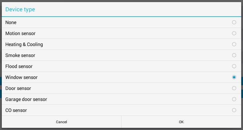 Read-only device types for Jablotron Reed contacts in TapHome