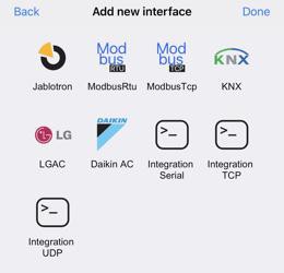 Configuring the LGAC interface in TapHome