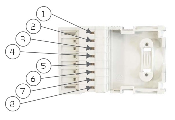 Nilan CTS602 8-pole connector plug pinout
