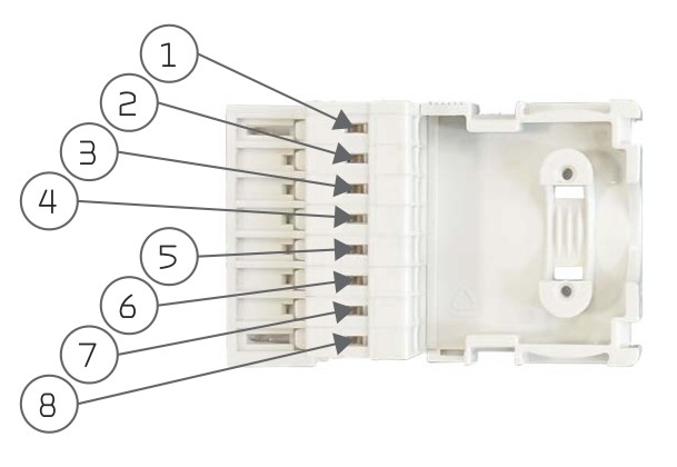 Nilan CTS602 8-pole connector plug pinout